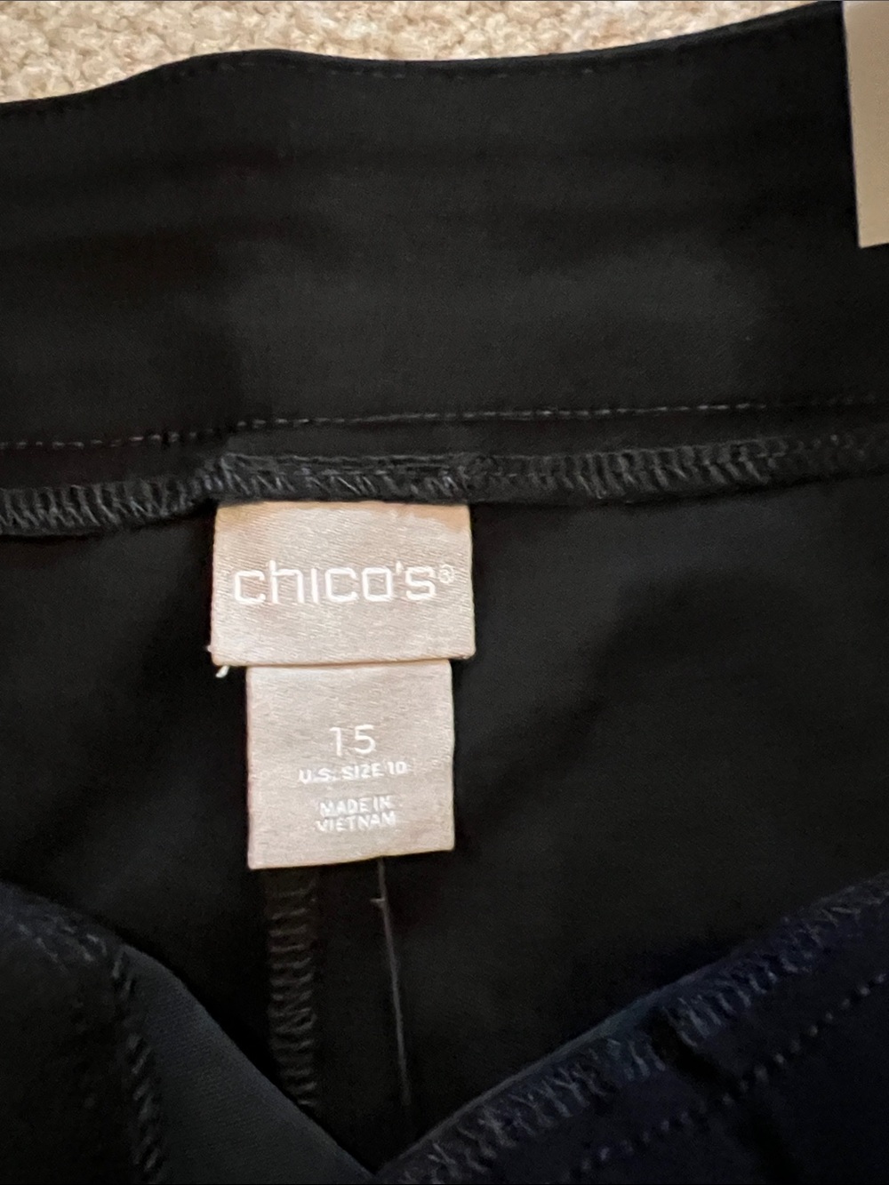 Chico's So Slimming Black Tailored Bermuda Shorts (Chicos 1.5) - Picture 3 of 6